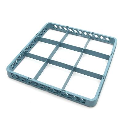 Maxima Rozšiřující skleněný stojan do myčky nádobí - 50 x 50cm - 9 přihrádek |  09507105
